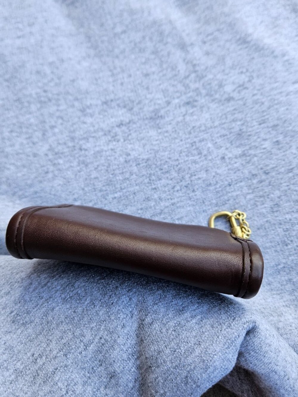 Coach Vintage Brown Leather Mini Photo Book Charm/Keychain Bag Charm Y2K Key Fob - Picture 6 of 11